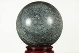 Polished Dumortierite Sphere - Madagascar #215579-1